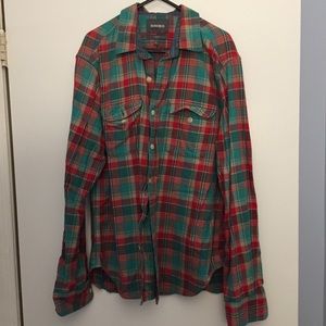 Men’s Bonobos Christmas Plaid Long sleeve